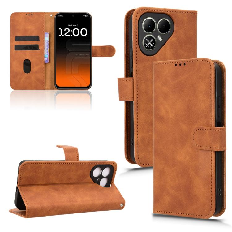 Custodia per telefono in pelle con vibrazione magnetica Skin Feel, For Tecno Camon Slim 4G, For Tecno Pova 8 5G, For Tecno Spark 50 5G, For Tecno Pova Curve 2 5G