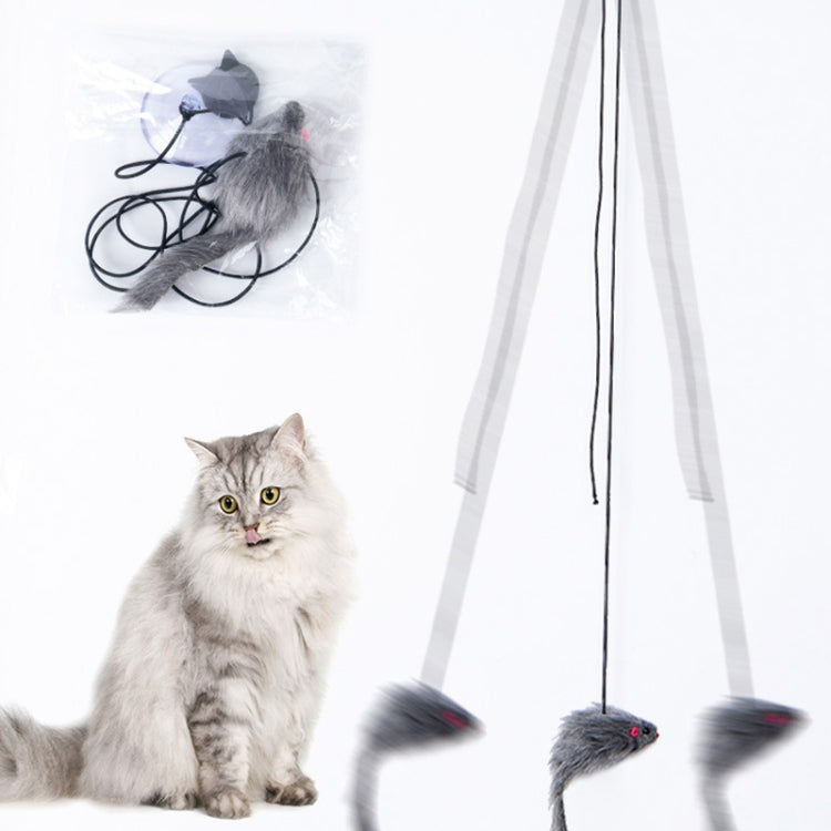 Giocattolo dell'animale domestico del bastone del teaser del gatto retrattile della porta appesa
