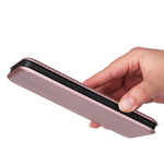 Custodia per telefono in pelle con vibrazione in fibra di carbonio, For Realme 11 Pro / 11 Pro+