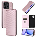 Custodia per telefono in pelle con vibrazione in fibra di carbonio, For Realme GT5 5G, For Realme 11 5G / 11x, For Realme C53 4G / Narzo N53 4G, For Realme 11 5G