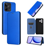 Custodia per telefono in pelle con vibrazione in fibra di carbonio, For Realme GT5 5G, For Realme 11 5G / 11x, For Realme C53 4G / Narzo N53 4G, For Realme 11 5G