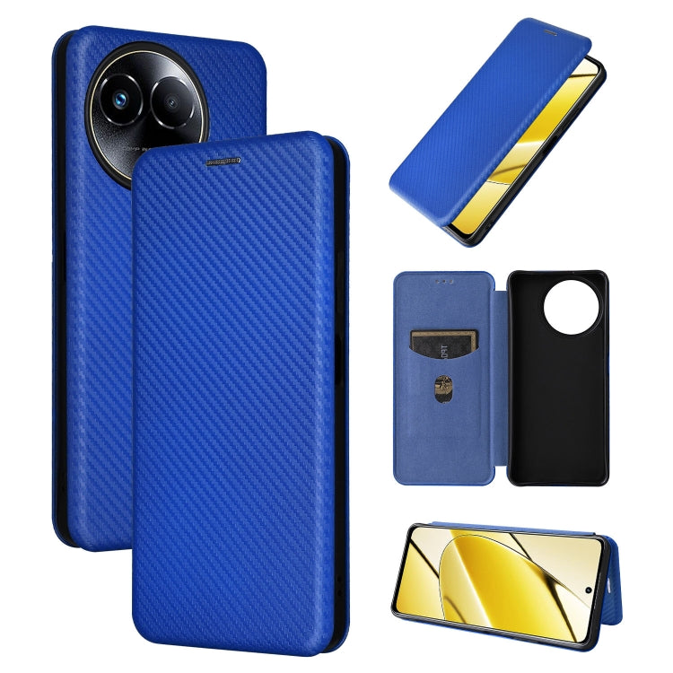 Custodia per telefono in pelle con vibrazione in fibra di carbonio, For Realme GT5 5G, For Realme 11 5G / 11x, For Realme C53 4G / Narzo N53 4G, For Realme 11 5G