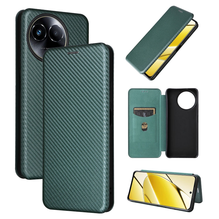 Custodia per telefono in pelle con vibrazione in fibra di carbonio, For Realme GT5 5G, For Realme 11 5G / 11x, For Realme C53 4G / Narzo N53 4G, For Realme 11 5G