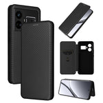 Custodia per telefono in pelle con vibrazione in fibra di carbonio, For Realme GT5 5G, For Realme 11 5G / 11x, For Realme C53 4G / Narzo N53 4G, For Realme 11 5G
