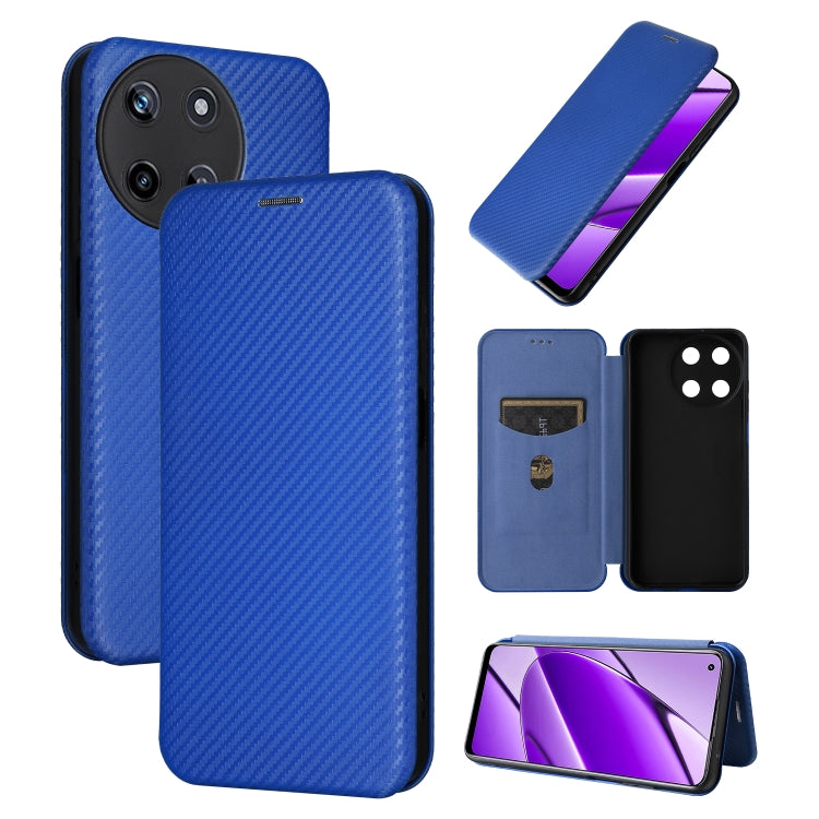 Custodia per telefono in pelle con vibrazione in fibra di carbonio, For Realme GT Neo6 / GT Neo6 SE, For Realme C61 / C63, For Realme C67 4G, For Realme 11 4G Global