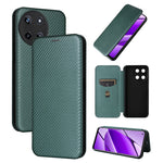 Custodia per telefono in pelle con vibrazione in fibra di carbonio, For Realme GT Neo6 / GT Neo6 SE, For Realme C61 / C63, For Realme C67 4G, For Realme 11 4G Global