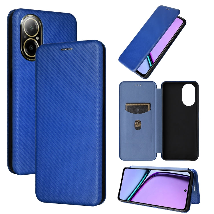 Custodia per telefono in pelle con vibrazione in fibra di carbonio, For Realme GT Neo6 / GT Neo6 SE, For Realme C61 / C63, For Realme C67 4G, For Realme 11 4G Global