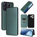 Custodia per telefono in pelle con vibrazione in fibra di carbonio, For Realme GT Neo6 / GT Neo6 SE, For Realme C61 / C63, For Realme C67 4G, For Realme 11 4G Global