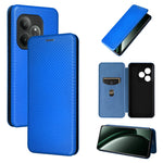 Custodia per telefono in pelle con vibrazione in fibra di carbonio, For Realme GT Neo6 / GT Neo6 SE, For Realme C61 / C63, For Realme C67 4G, For Realme 11 4G Global
