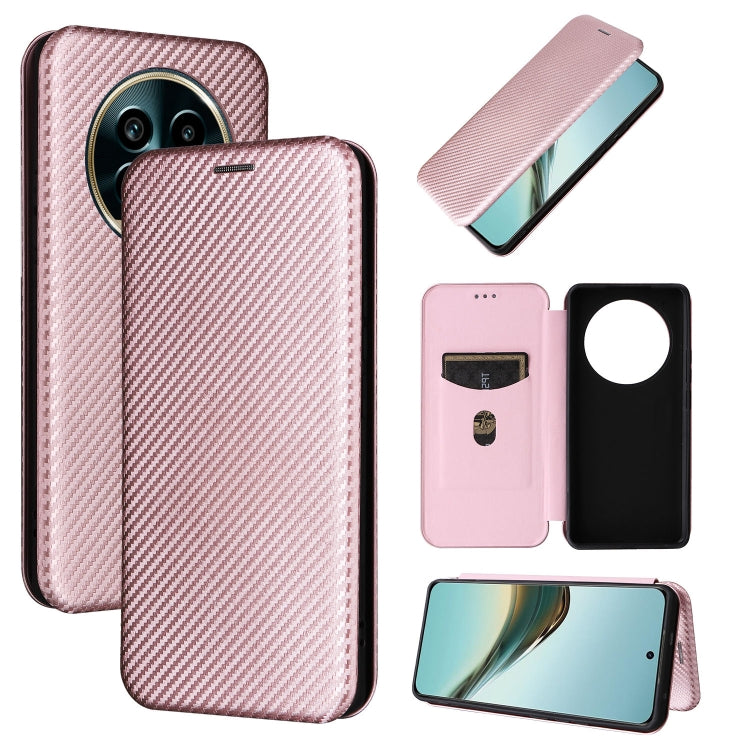 Custodia per telefono in pelle con vibrazione in fibra di carbonio, For Realme C75 4G, For Realme CT7 Pro, For Realme 13 Pro / 13 Pro+, For Realme GT 6 / GT 6T