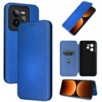 Custodia per telefono in pelle con vibrazione in fibra di carbonio, For Realme C75 4G, For Realme CT7 Pro, For Realme 13 Pro / 13 Pro+, For Realme GT 6 / GT 6T