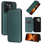 Custodia per telefono in pelle con vibrazione in fibra di carbonio, For Realme C75 4G, For Realme CT7 Pro, For Realme 13 Pro / 13 Pro+, For Realme GT 6 / GT 6T