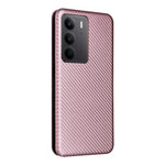 Custodia per telefono in pelle con vibrazione in fibra di carbonio, For Realme C75 4G, For Realme CT7 Pro, For Realme 13 Pro / 13 Pro+, For Realme GT 6 / GT 6T