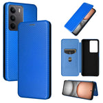 Custodia per telefono in pelle con vibrazione in fibra di carbonio, For Realme C75 4G, For Realme CT7 Pro, For Realme 13 Pro / 13 Pro+, For Realme GT 6 / GT 6T