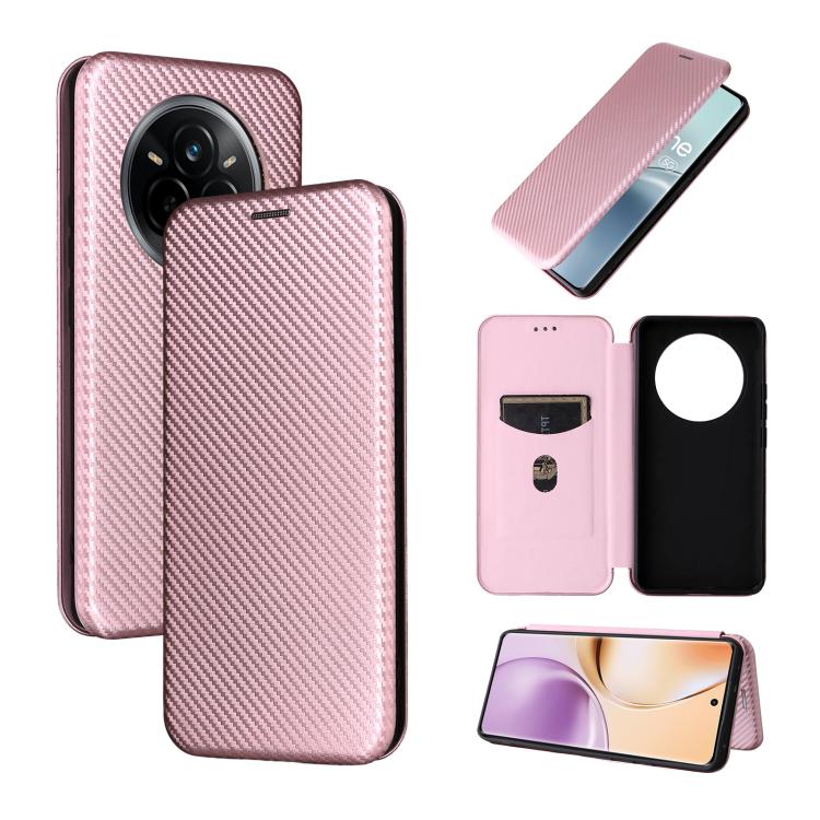 Custodia per telefono in pelle con vibrazione in fibra di carbonio, For Realme 14 5G Global, For Realme Neo7x 5G, For Realme P3 Pro 5G, For Realme 14 Pro 5G Global