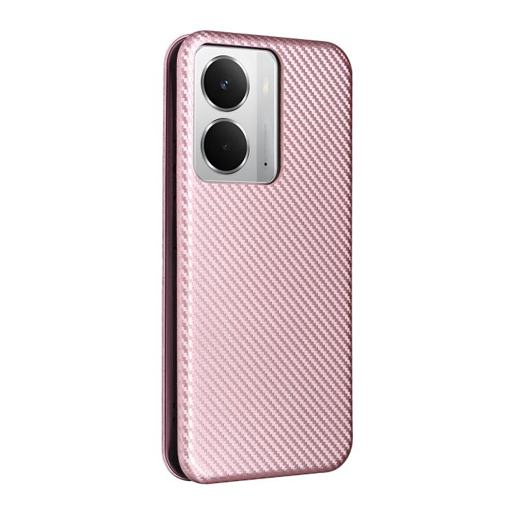 Custodia per telefono in pelle con vibrazione in fibra di carbonio, For Realme 14 5G Global, For Realme Neo7x 5G, For Realme P3 Pro 5G, For Realme 14 Pro 5G Global