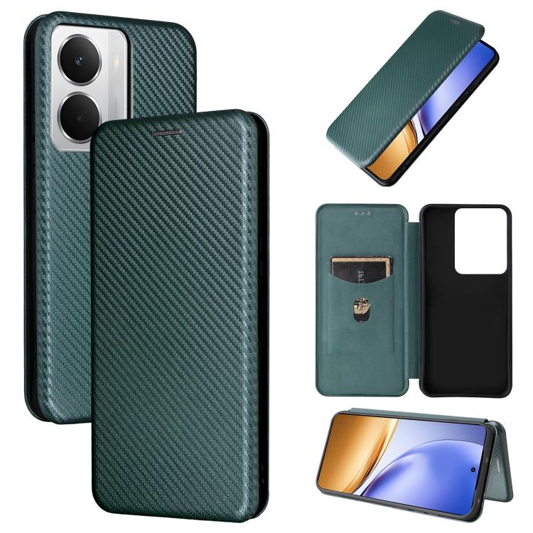 Custodia per telefono in pelle con vibrazione in fibra di carbonio, For Realme 14 5G Global, For Realme Neo7x 5G, For Realme P3 Pro 5G, For Realme 14 Pro 5G Global