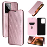 Custodia per telefono in pelle con vibrazione in fibra di carbonio, For Realme 14 5G Global, For Realme Neo7x 5G, For Realme P3 Pro 5G, For Realme 14 Pro 5G Global