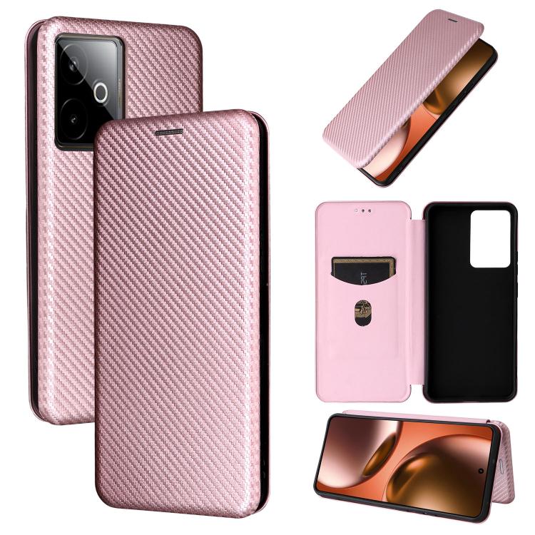 Custodia per telefono in pelle con vibrazione in fibra di carbonio, For Realme 14 5G Global, For Realme Neo7x 5G, For Realme P3 Pro 5G, For Realme 14 Pro 5G Global