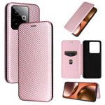Custodia per telefono in pelle con vibrazione in fibra di carbonio, For Realme C85 Pro 4G, For Realme 15T 5G, For Realme 15 5G / Realme 15 Pro 5G, For Realme GT 7 Global