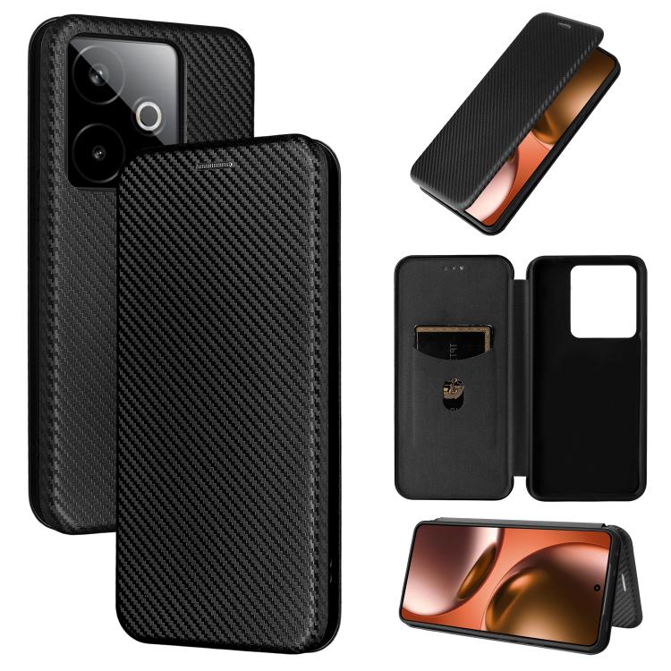 Custodia per telefono in pelle con vibrazione in fibra di carbonio, For Realme C85 Pro 4G, For Realme 15T 5G, For Realme 15 5G / Realme 15 Pro 5G, For Realme GT 7 Global