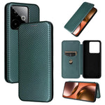 Custodia per telefono in pelle con vibrazione in fibra di carbonio, For Realme C85 Pro 4G, For Realme 15T 5G, For Realme 15 5G / Realme 15 Pro 5G, For Realme GT 7 Global