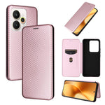 Custodia per telefono in pelle con vibrazione in fibra di carbonio, For Realme C85 Pro 4G, For Realme 15T 5G, For Realme 15 5G / Realme 15 Pro 5G, For Realme GT 7 Global
