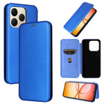 Custodia per telefono in pelle con vibrazione in fibra di carbonio, For Realme C85 Pro 4G, For Realme 15T 5G, For Realme 15 5G / Realme 15 Pro 5G, For Realme GT 7 Global