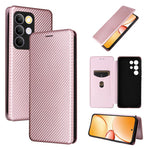 Custodia per telefono in pelle con vibrazione in fibra di carbonio, For Realme C85 Pro 4G, For Realme 15T 5G, For Realme 15 5G / Realme 15 Pro 5G, For Realme GT 7 Global