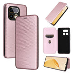 Custodia per telefono in pelle con vibrazione in fibra di carbonio, For Realme Note 80 4G, For Realme 16 5G, For Realme 16 Pro+ 5G, For Realme 15x 5G India / C85 5G