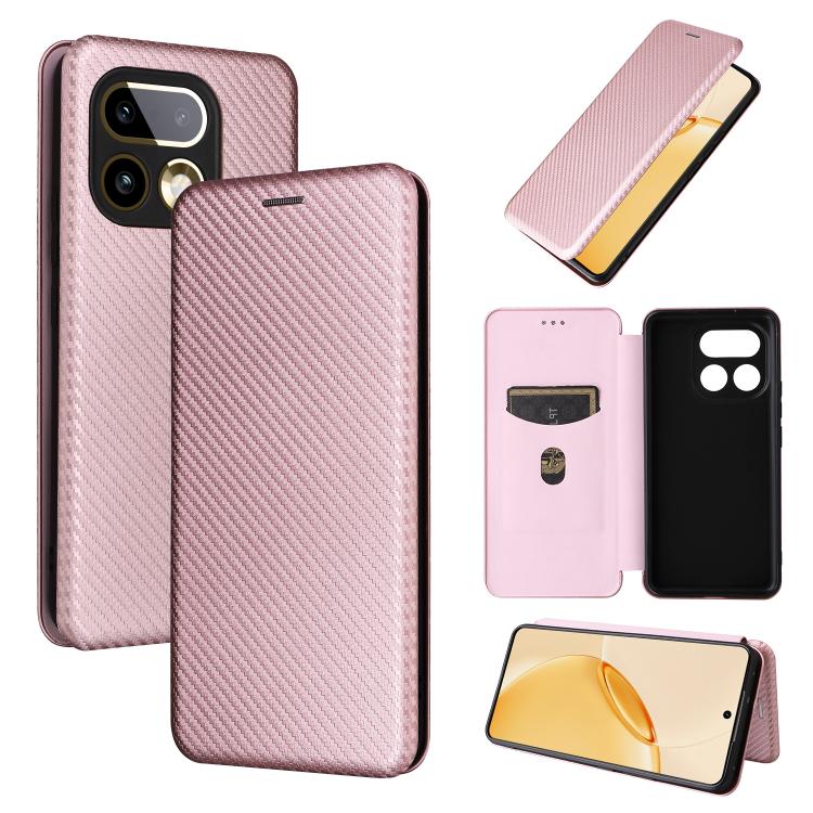 Custodia per telefono in pelle con vibrazione in fibra di carbonio, For Realme Note 80 4G, For Realme 16 5G, For Realme 16 Pro+ 5G, For Realme 15x 5G India / C85 5G