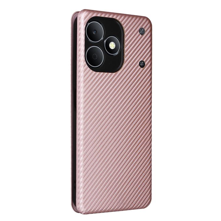 Custodia per telefono in pelle con vibrazione in fibra di carbonio, For Realme Note 80 4G, For Realme 16 5G, For Realme 16 Pro+ 5G, For Realme 15x 5G India / C85 5G