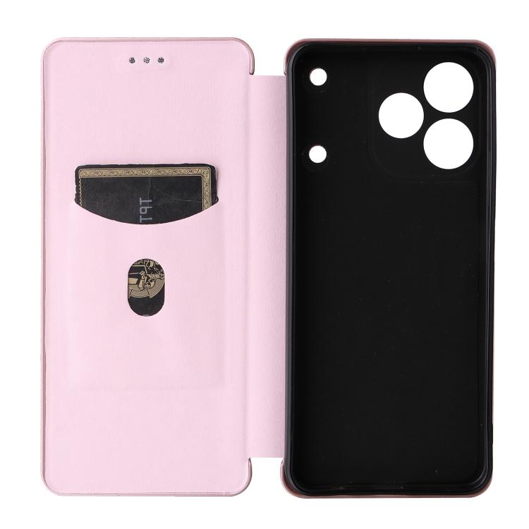 Custodia per telefono in pelle con vibrazione in fibra di carbonio, For Realme Note 80 4G, For Realme 16 5G, For Realme 16 Pro+ 5G, For Realme 15x 5G India / C85 5G