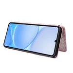 Custodia per telefono in pelle con vibrazione in fibra di carbonio, For Realme Note 80 4G, For Realme 16 5G, For Realme 16 Pro+ 5G, For Realme 15x 5G India / C85 5G