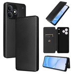 Custodia per telefono in pelle con vibrazione in fibra di carbonio, For Realme Note 80 4G, For Realme 16 5G, For Realme 16 Pro+ 5G, For Realme 15x 5G India / C85 5G