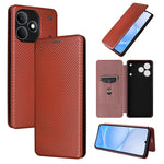 Custodia per telefono in pelle con vibrazione in fibra di carbonio, For Realme Note 80 4G, For Realme 16 5G, For Realme 16 Pro+ 5G, For Realme 15x 5G India / C85 5G