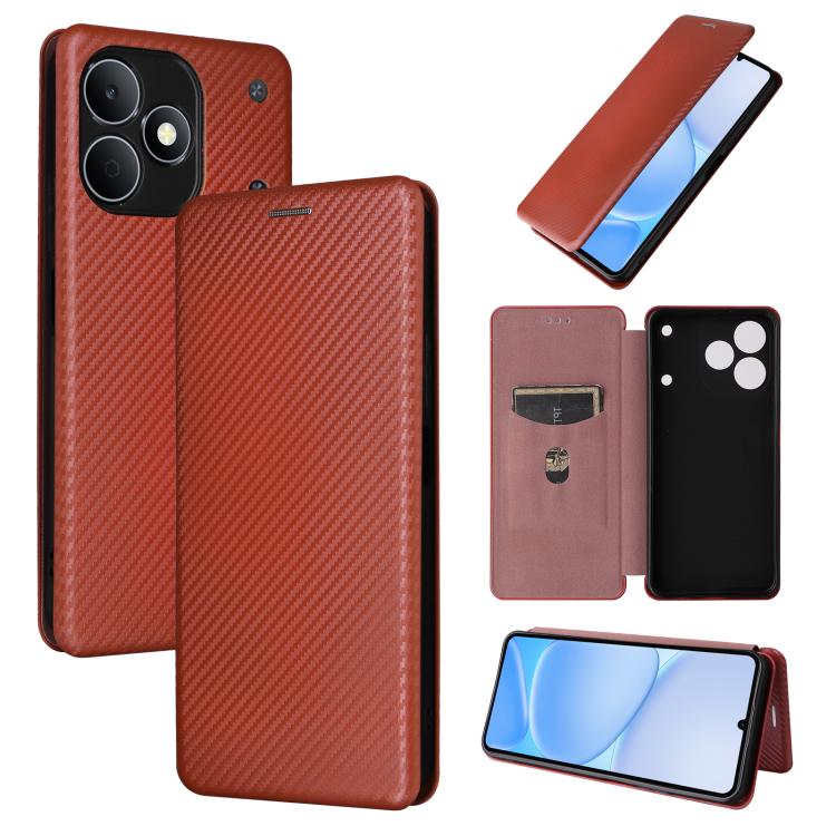 Custodia per telefono in pelle con vibrazione in fibra di carbonio, For Realme Note 80 4G, For Realme 16 5G, For Realme 16 Pro+ 5G, For Realme 15x 5G India / C85 5G