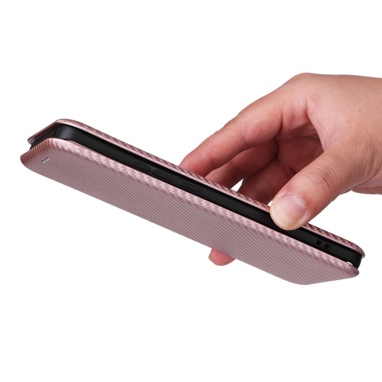 Custodia per telefono in pelle con vibrazione in fibra di carbonio, For Motorola Edge 40