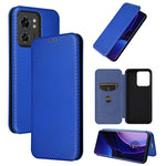 Custodia per telefono in pelle con vibrazione in fibra di carbonio, For Motorola Edge 40