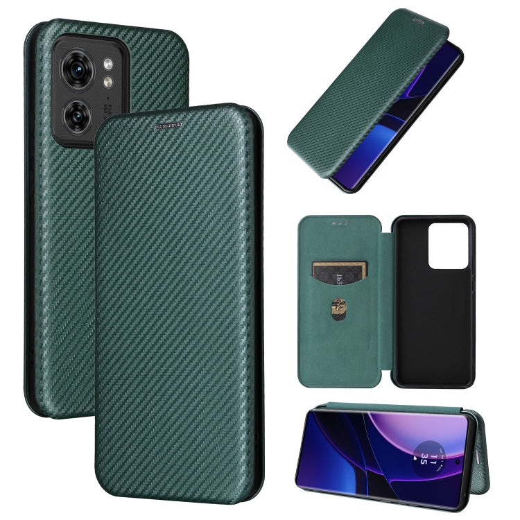 Custodia per telefono in pelle con vibrazione in fibra di carbonio, For Motorola Edge 40