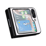 Custodia PC e pelle PU per Samsung Galaxy Z Flip5