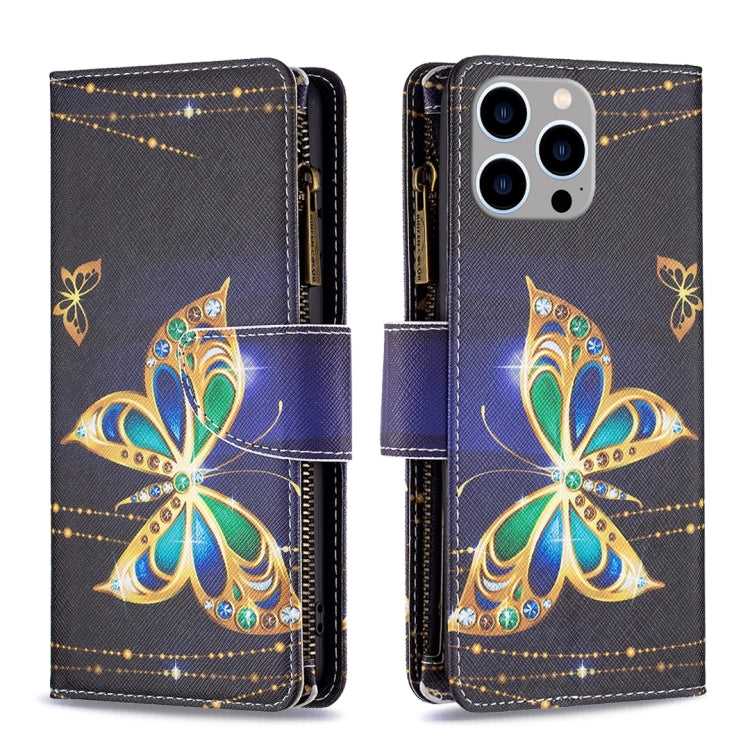 Custodia in pelle con cerniera per iPhone 16 Plus