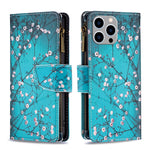 Custodia in pelle con cerniera per iPhone 16 Plus