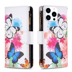 Custodia in pelle con cerniera per iPhone 16 Plus