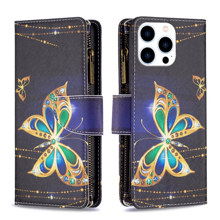 Custodia in pelle con cerniera per iPhone 16 Plus