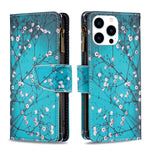 Custodia in pelle con cerniera per iPhone 16 Plus