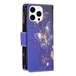 Custodia in pelle con cerniera per iPhone 16 Pro e Pro Max