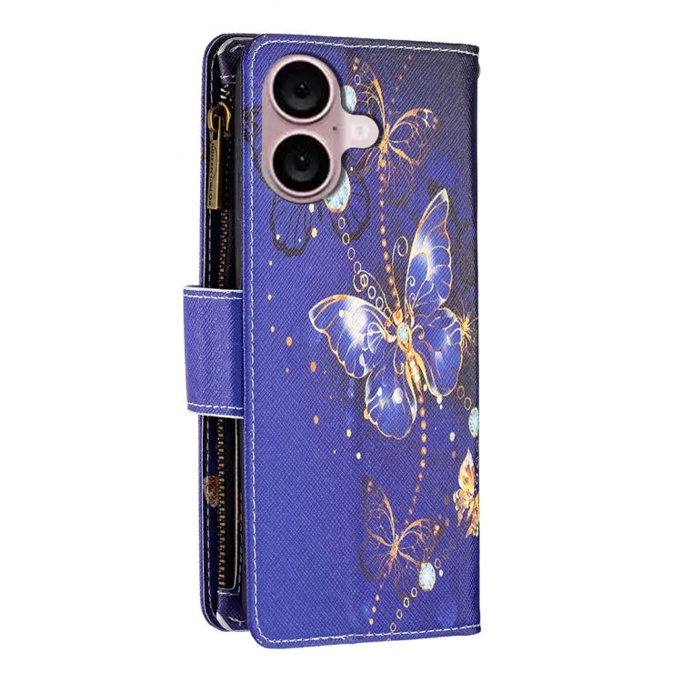 Custodia in pelle con cerniera per iPhone 16 Plus