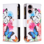 Custodia in pelle con cerniera per iPhone 16 Plus
