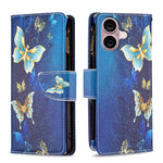 Custodia in pelle con cerniera per iPhone 16 Plus